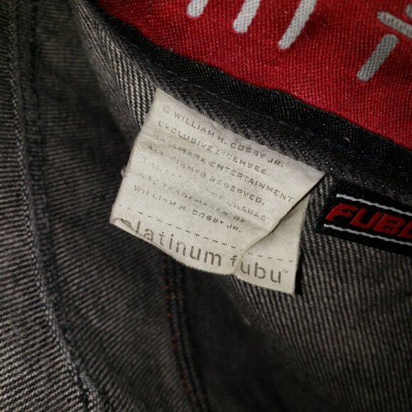 Platinum FUBU Fat Albert Shorts, Sz 34. Denim - Picture 7 of 8